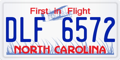 NC license plate DLF6572
