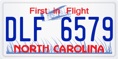 NC license plate DLF6579