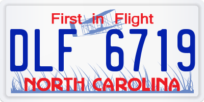 NC license plate DLF6719