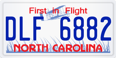 NC license plate DLF6882