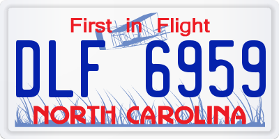 NC license plate DLF6959