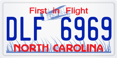 NC license plate DLF6969