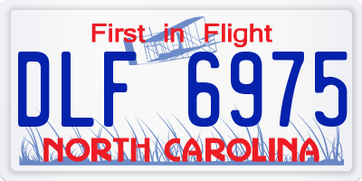 NC license plate DLF6975