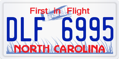 NC license plate DLF6995