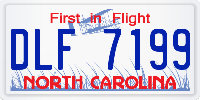 NC license plate DLF7199
