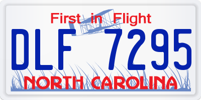 NC license plate DLF7295