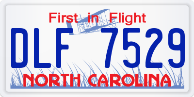 NC license plate DLF7529