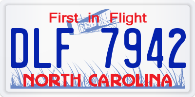 NC license plate DLF7942