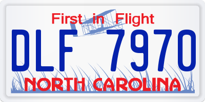 NC license plate DLF7970
