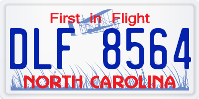 NC license plate DLF8564