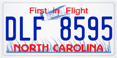 NC license plate DLF8595