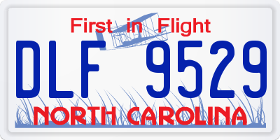 NC license plate DLF9529