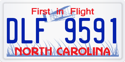 NC license plate DLF9591
