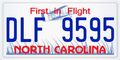 NC license plate DLF9595