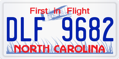 NC license plate DLF9682