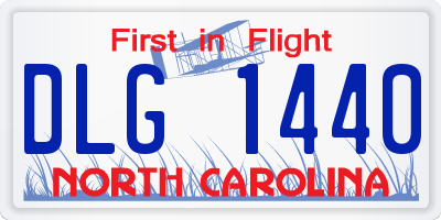 NC license plate DLG1440
