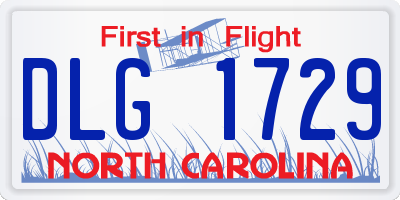 NC license plate DLG1729