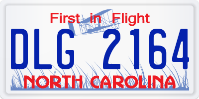 NC license plate DLG2164
