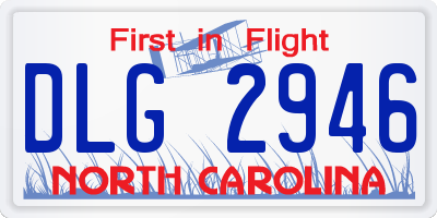 NC license plate DLG2946