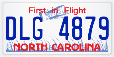 NC license plate DLG4879