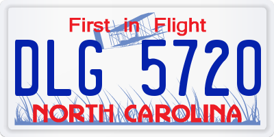 NC license plate DLG5720