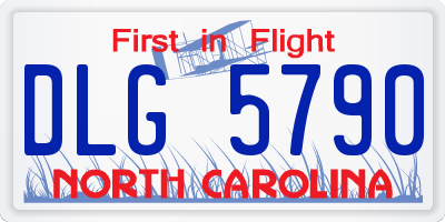 NC license plate DLG5790