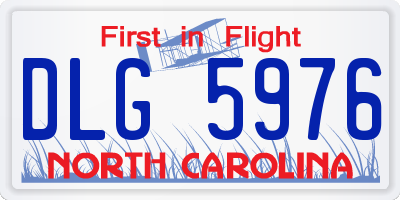 NC license plate DLG5976