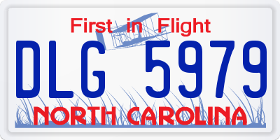 NC license plate DLG5979