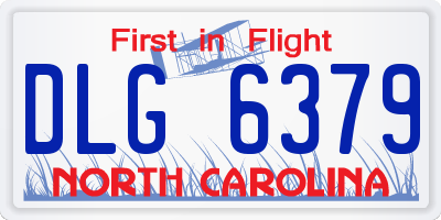 NC license plate DLG6379