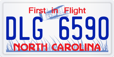 NC license plate DLG6590