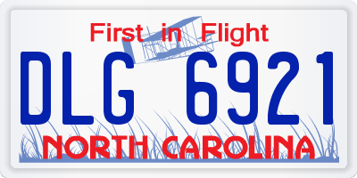 NC license plate DLG6921