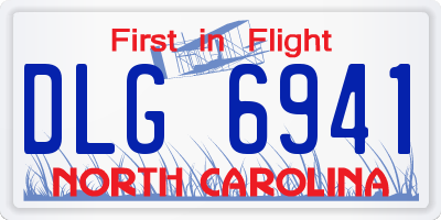 NC license plate DLG6941