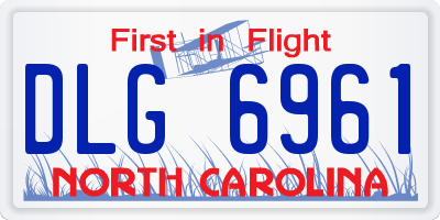 NC license plate DLG6961
