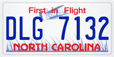 NC license plate DLG7132