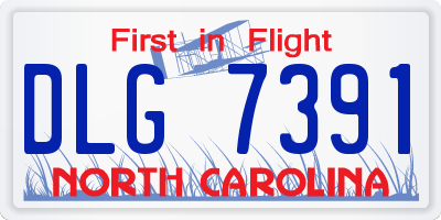 NC license plate DLG7391