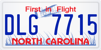 NC license plate DLG7715