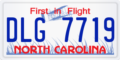 NC license plate DLG7719