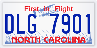 NC license plate DLG7901