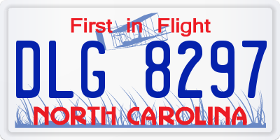 NC license plate DLG8297