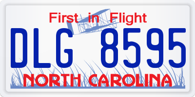 NC license plate DLG8595