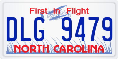 NC license plate DLG9479