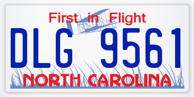 NC license plate DLG9561