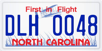 NC license plate DLH0048