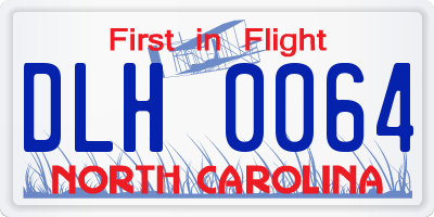 NC license plate DLH0064