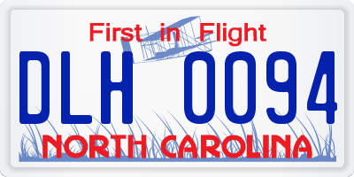 NC license plate DLH0094