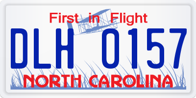NC license plate DLH0157