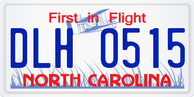 NC license plate DLH0515