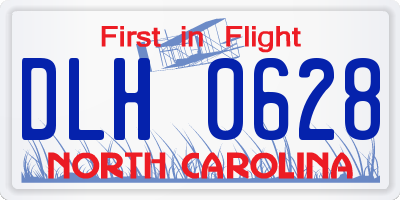 NC license plate DLH0628