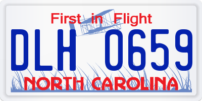 NC license plate DLH0659