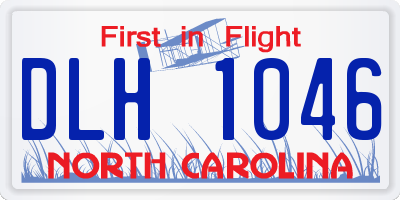 NC license plate DLH1046